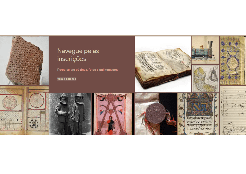 Trecho do site da coleção Memória do Mundo