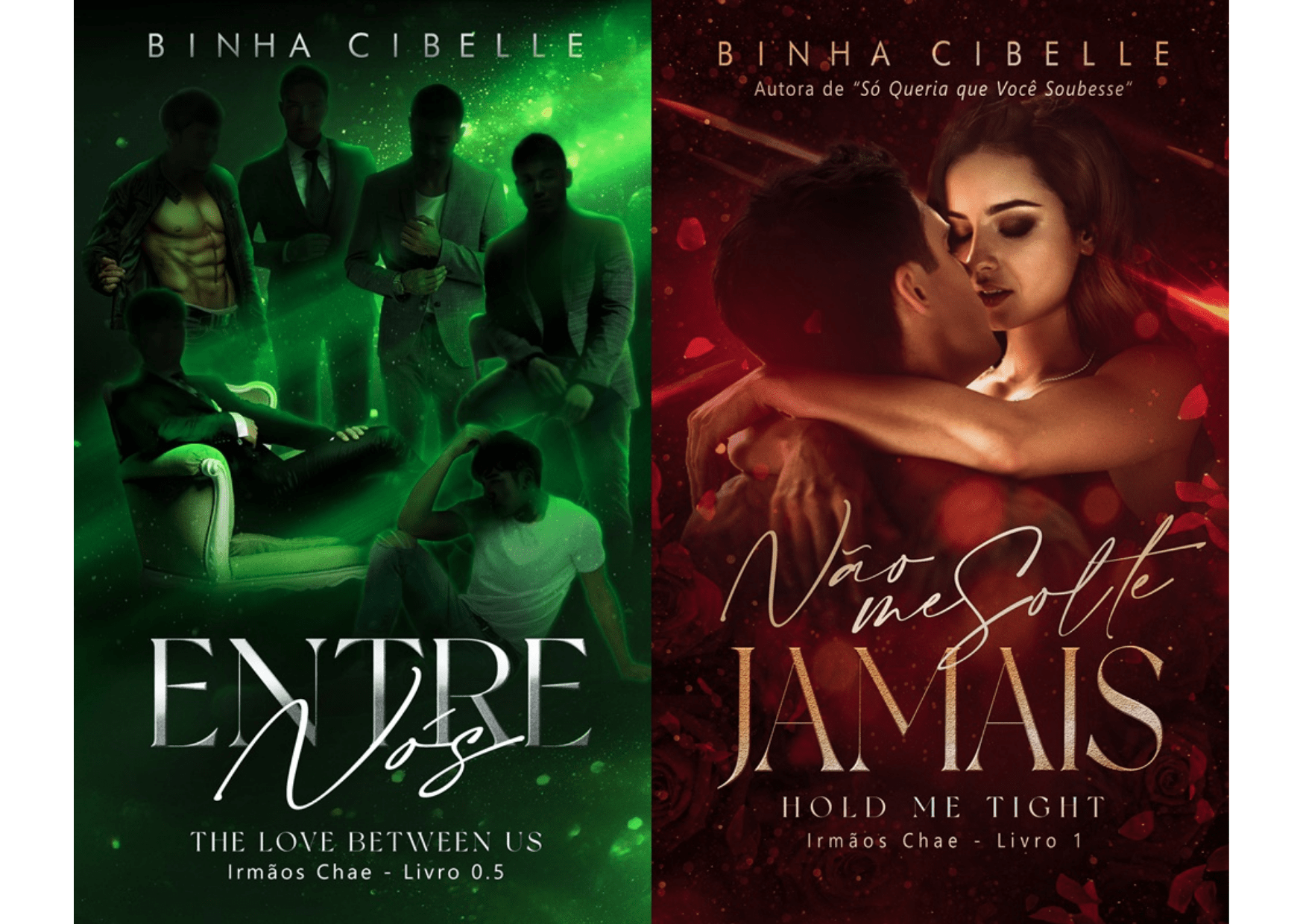 Capa dos dois livros já publicados da Série Irmãos Chae