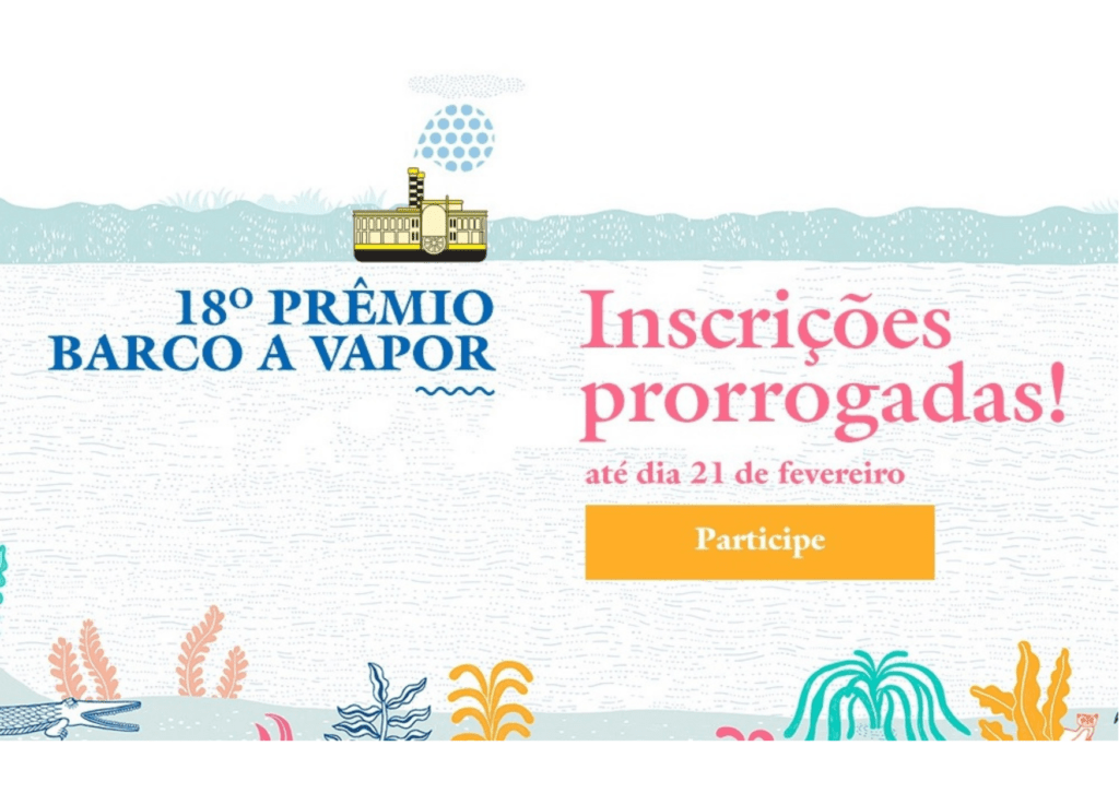 18º Prêmio Barco a Vapor 2022 tem inscrições prorrogadas 