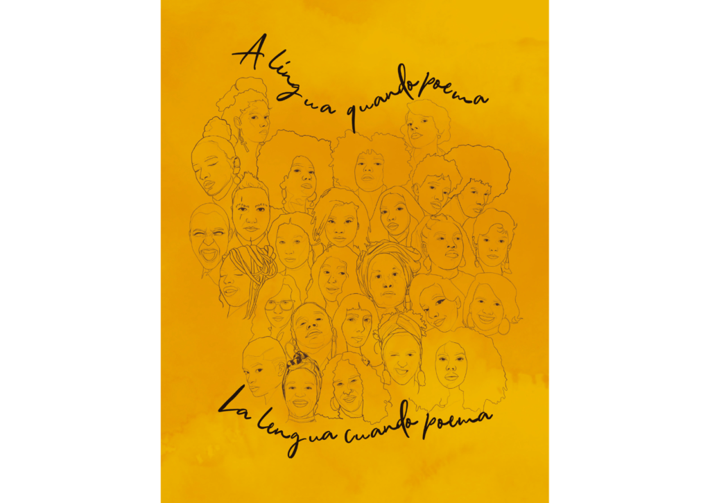 Capa do livro - A língua quando poema