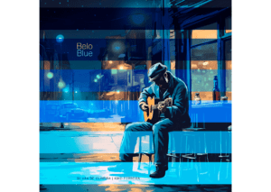 Poeta mineiro lança single - capa do single Belo Blue de Kiko Ferreira