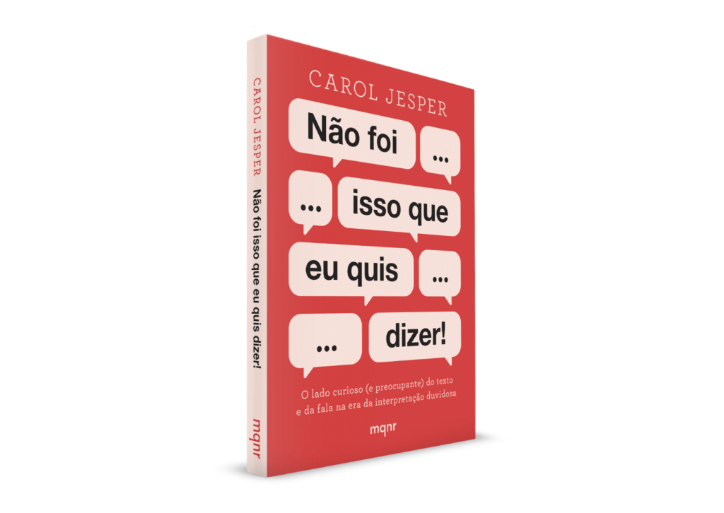 Capa do livro Não foi isso que eu quis dizer