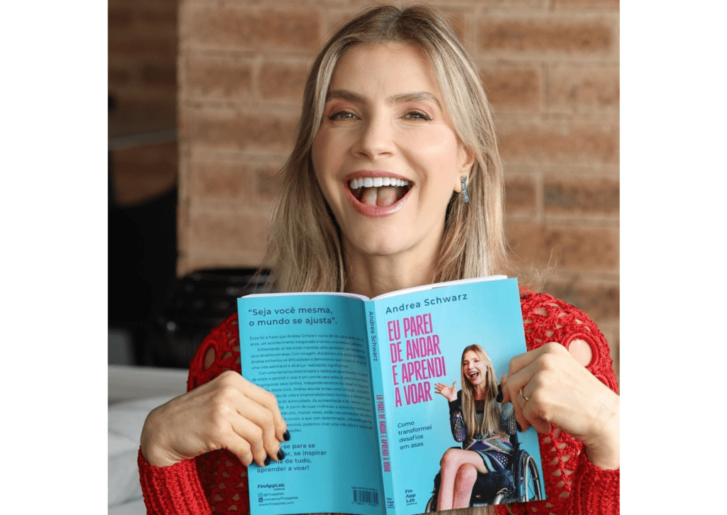 Andrea Schwarz autora do livro Eu parei de andar e aprendi a voar